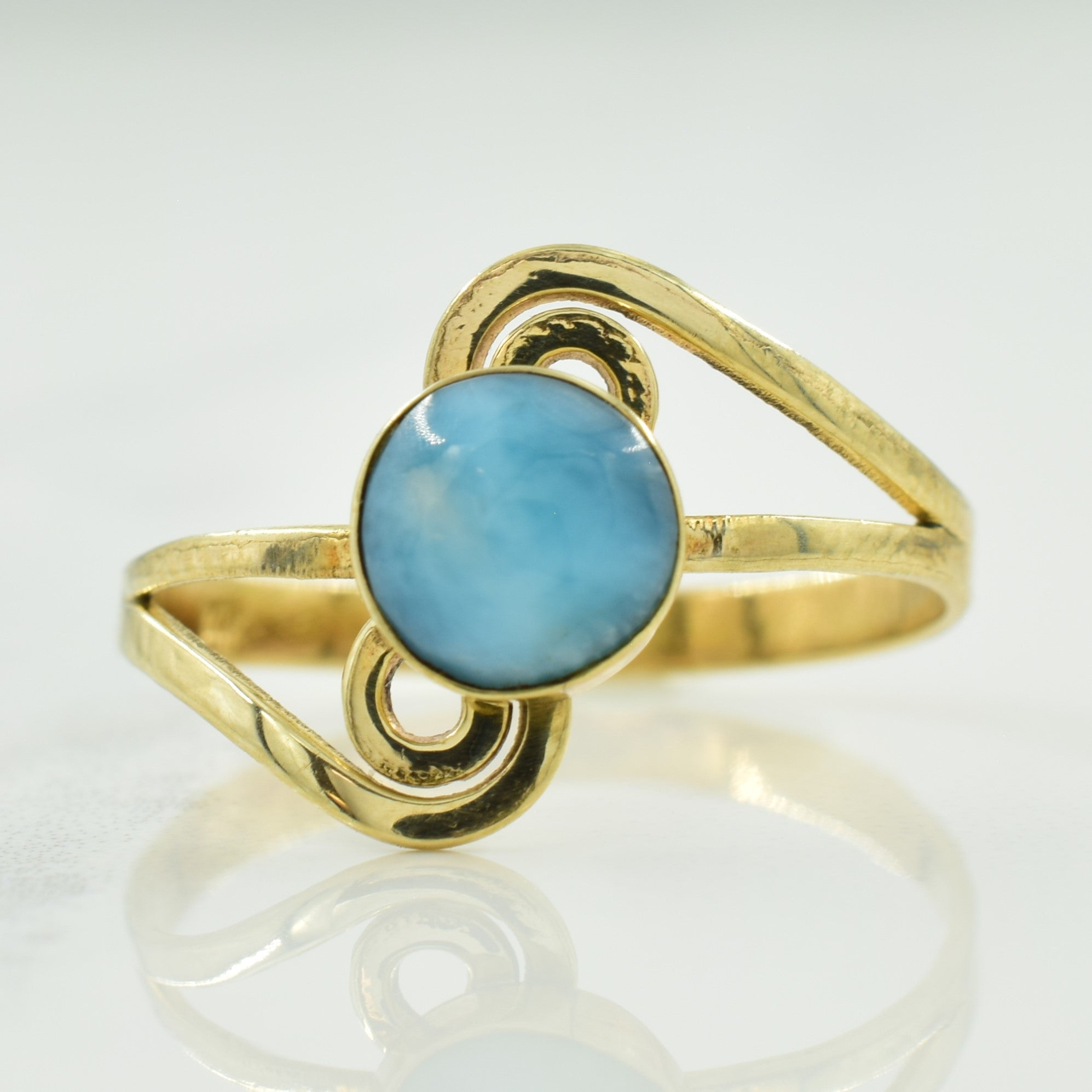 Bague Larimar Bypass | 0,80 ct | Taille 6,5 | 