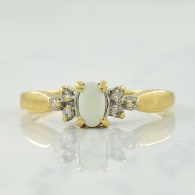 Opal & Diamond Ring | 0.10ct, 0.06ctw | SZ 5.5 |