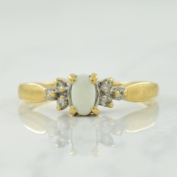 Opal & Diamond Ring | 0.10ct, 0.06ctw | SZ 5.5 |