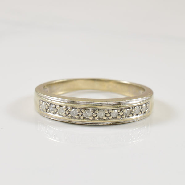 Pave Set Diamond Ring | 0.10ctw | SZ 6.75 |