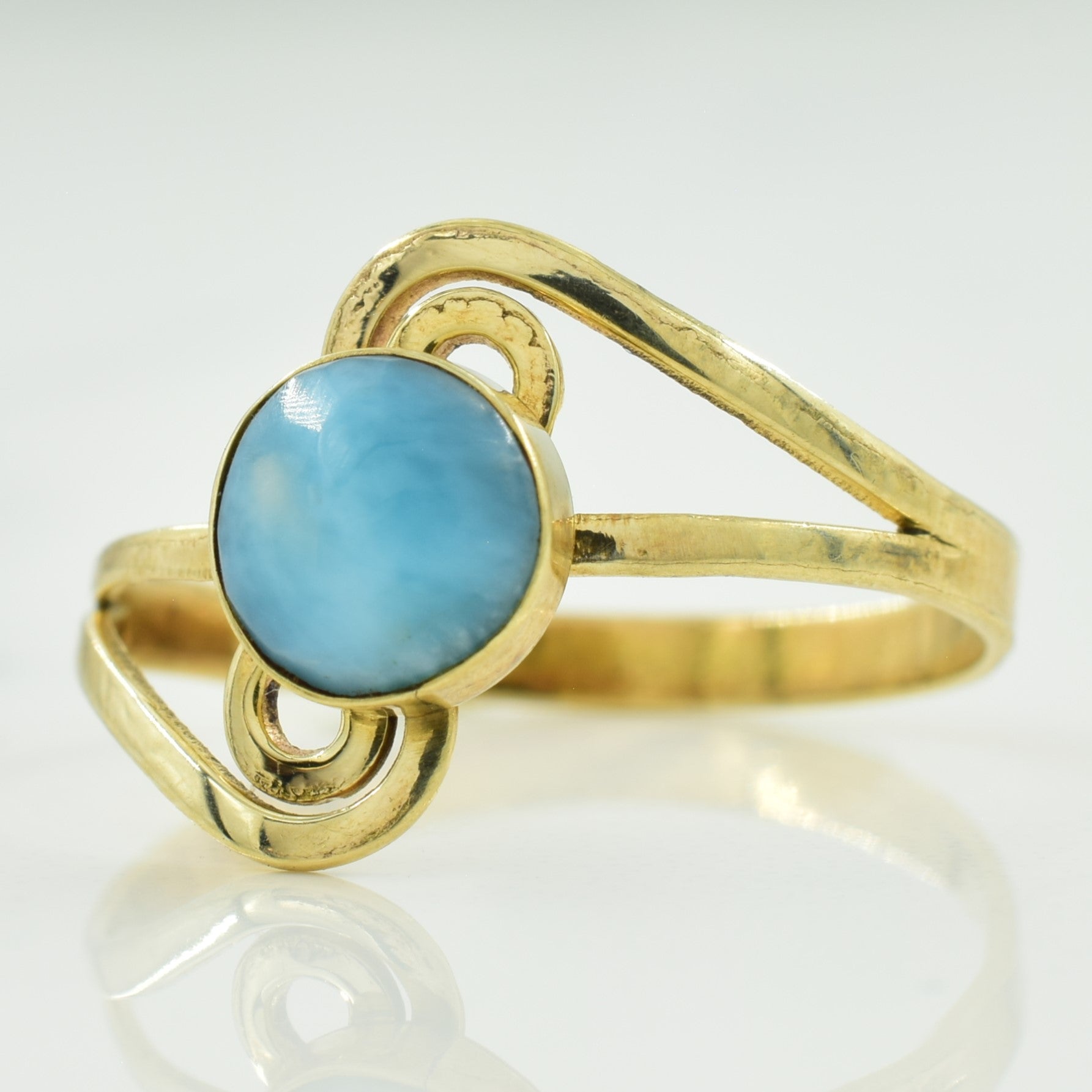 Bague Larimar Bypass | 0,80 ct | Taille 6,5 | 