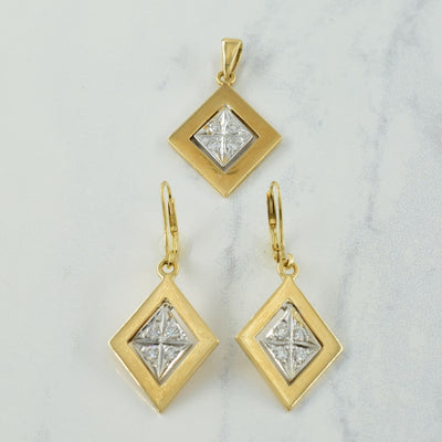 Diamond Pendant & Earring Set | 0.44ctw |
