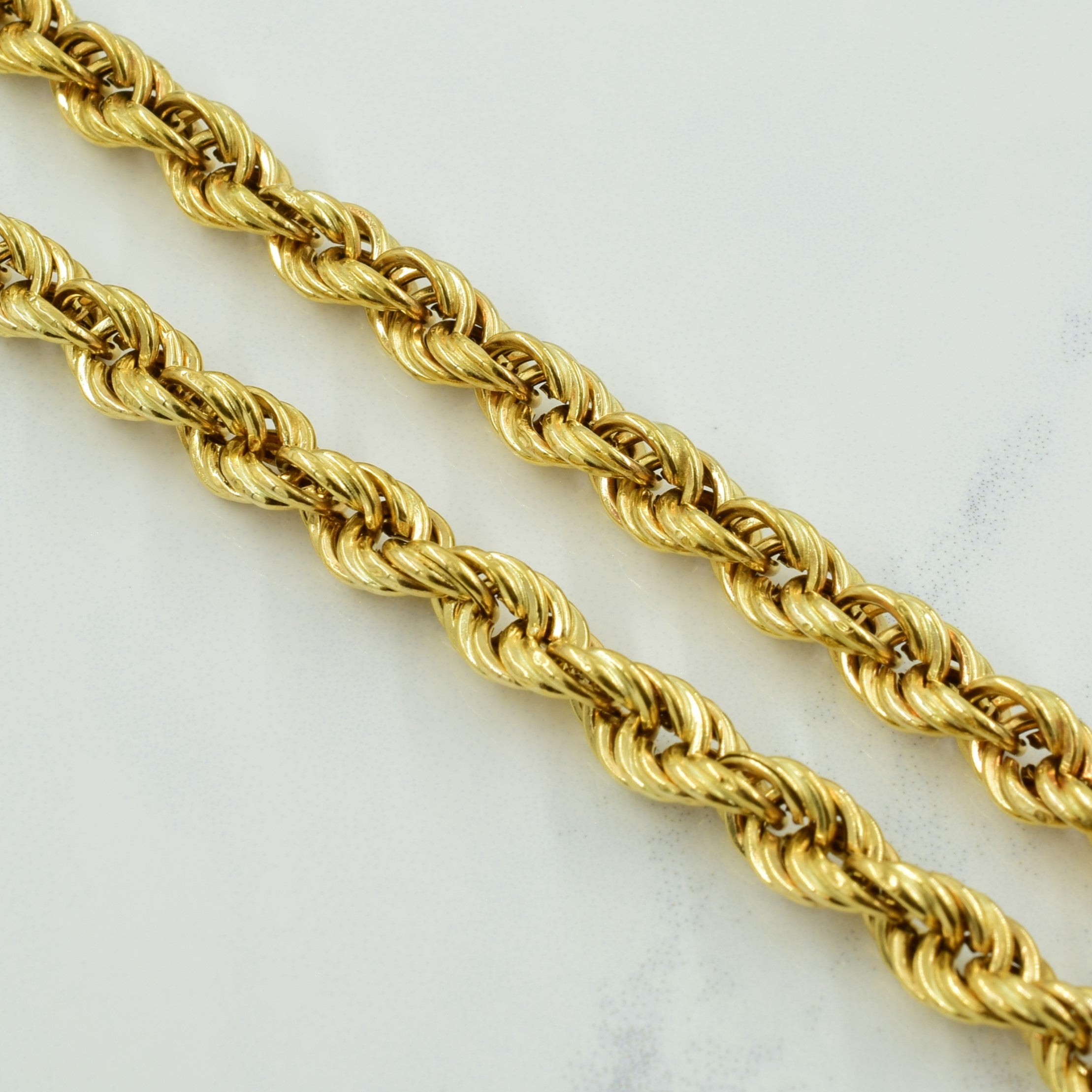 18k Yellow Gold Italian Hallmark Rope Chain | 24.75" |