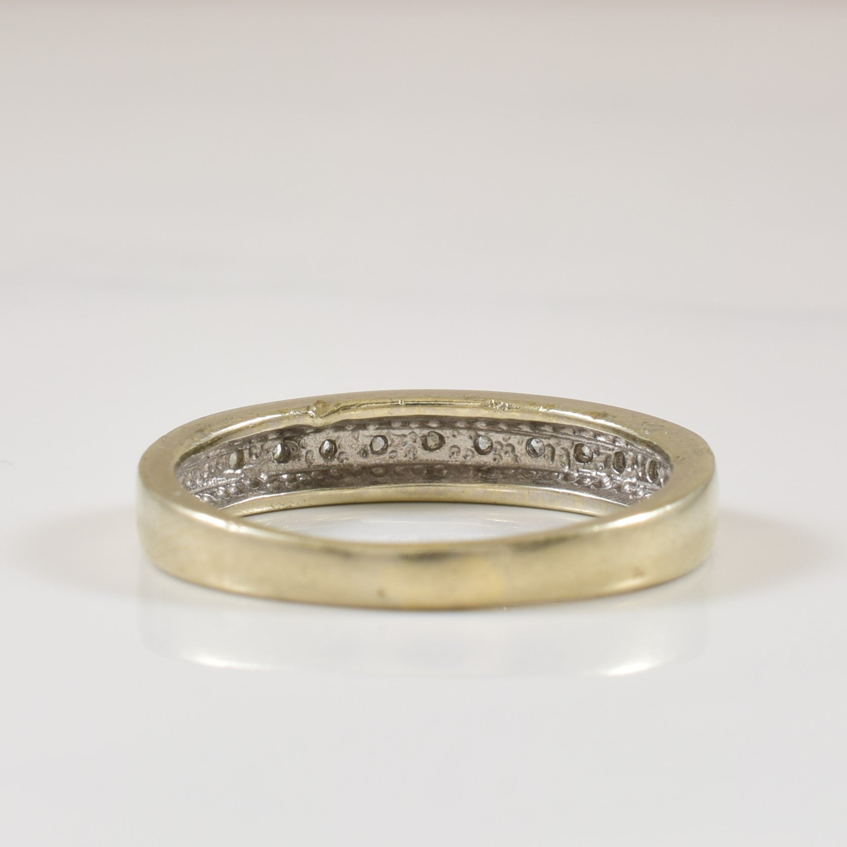 Pave Set Diamond Ring | 0.10ctw | SZ 6.75 |