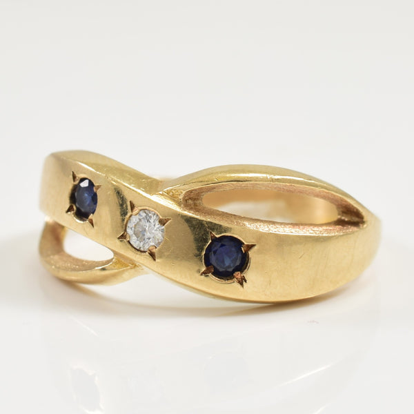 Sapphire & Diamond Ring | 0.12ctw, 0.05ctw | SZ 6.5 |