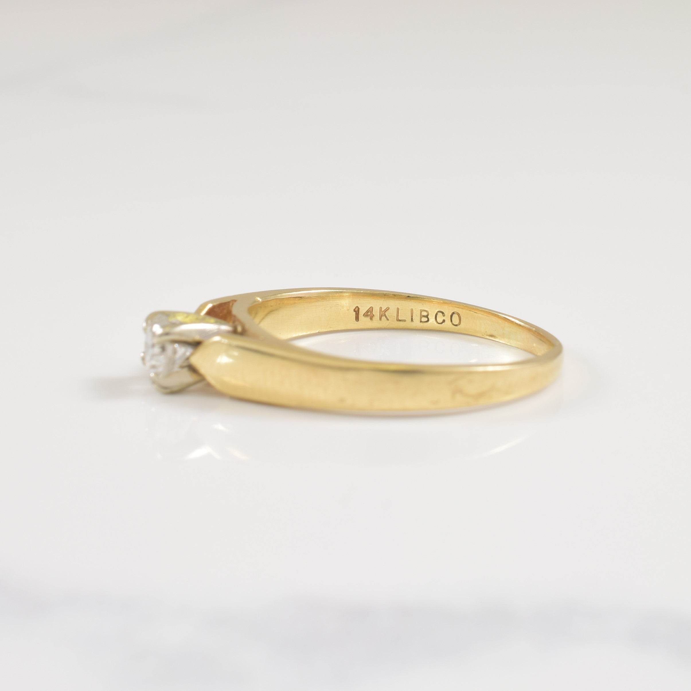 Diamond Cathedral Ring | 0.22ct | SZ 6.75 |