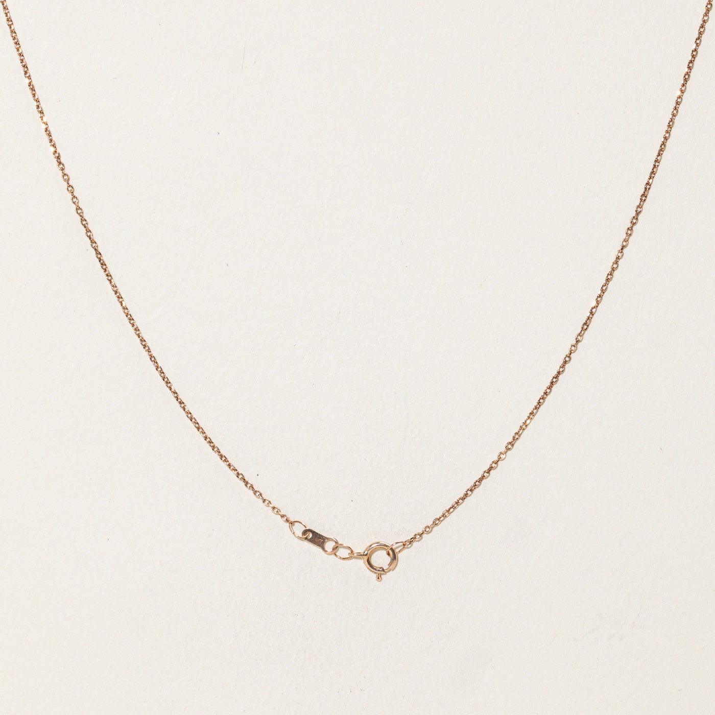 14k Pave Set Diamond Bar Pendant Necklace | 16"