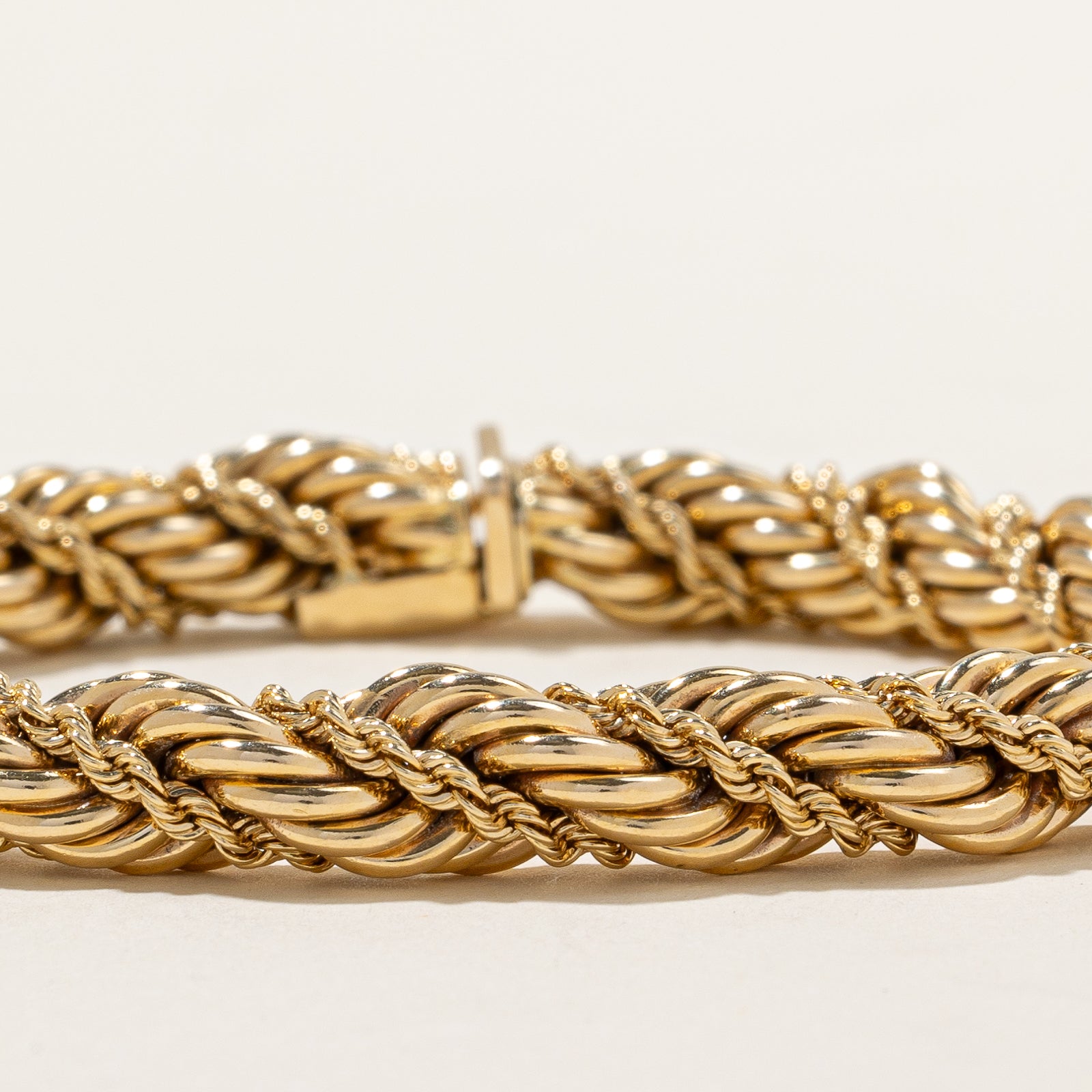 'Tiffany & Co.' Vintage Twisted Rope Necklace & Bracelet Set | 14k | 16" & 8"