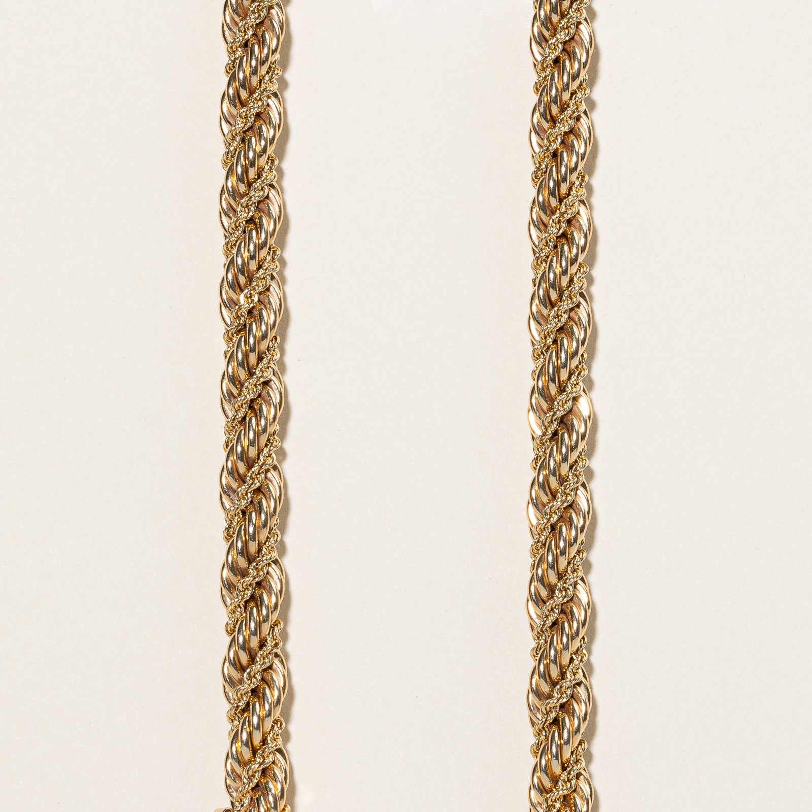 'Tiffany & Co.' Vintage Twisted Rope Necklace & Bracelet Set | 14k | 16" & 8"