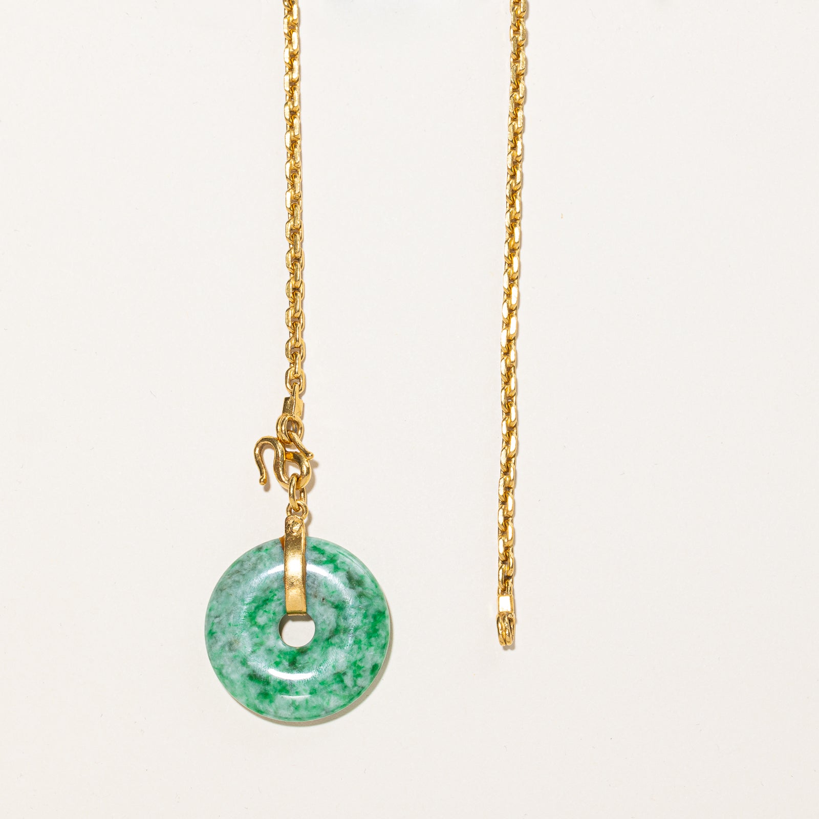 24k Jadeite Pendant Necklace | 50ct | 20" |