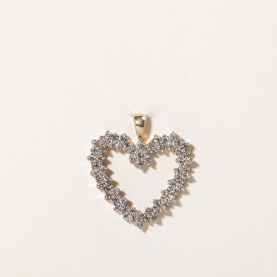 Diamond Heart Pendant | 0.95ctw |