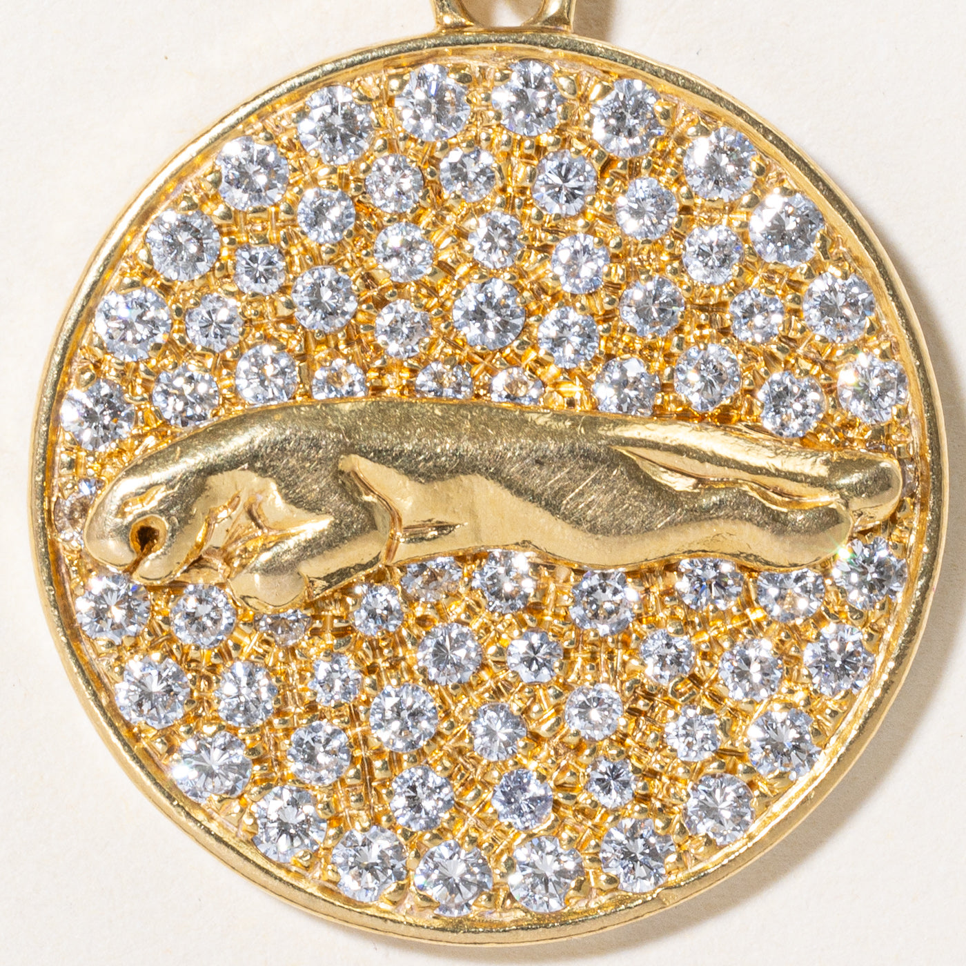 Diamond Panther Dog Clip Pendant | 2.50ctw |