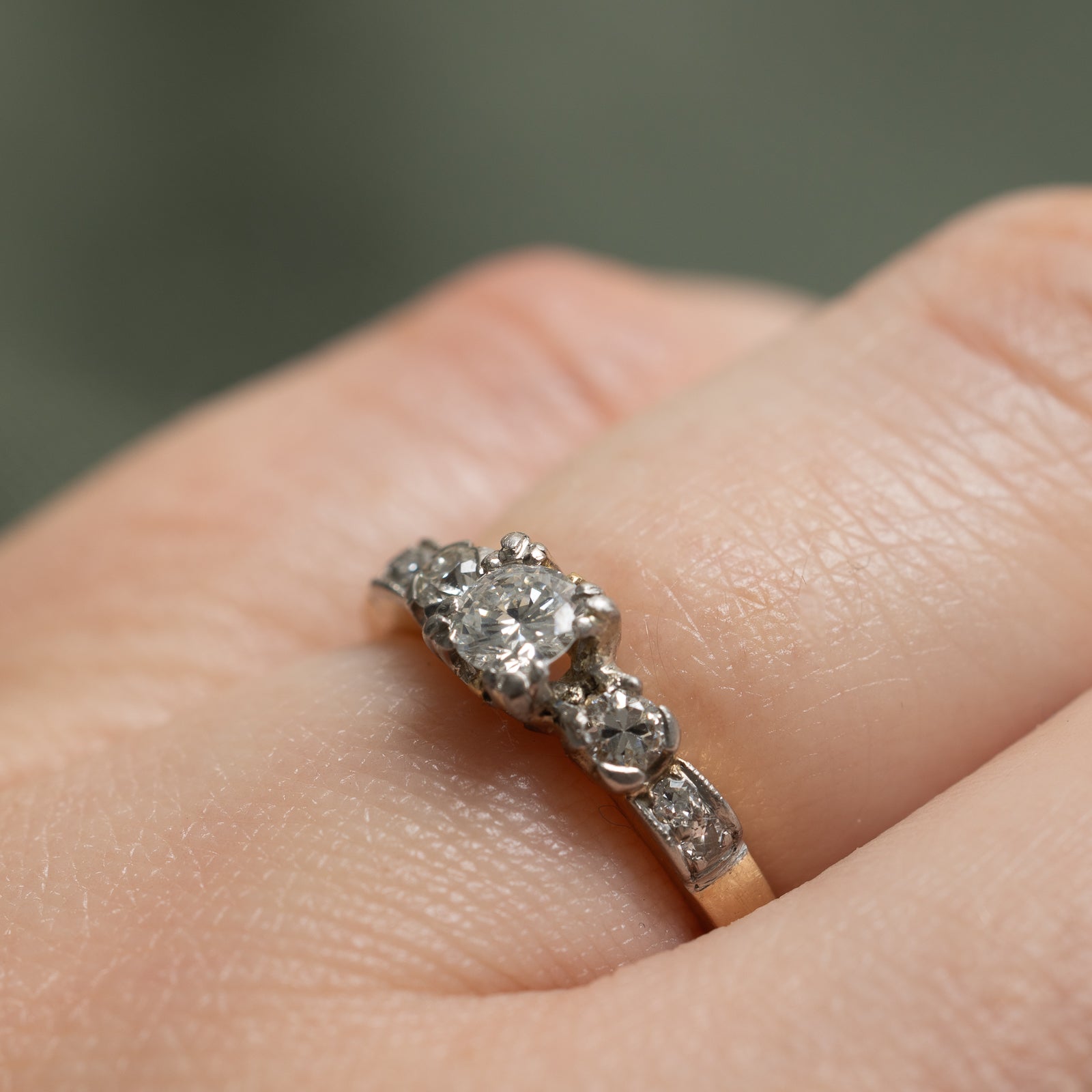 Vintage Diamond Ring | 0.36ctw | SZ 4 |