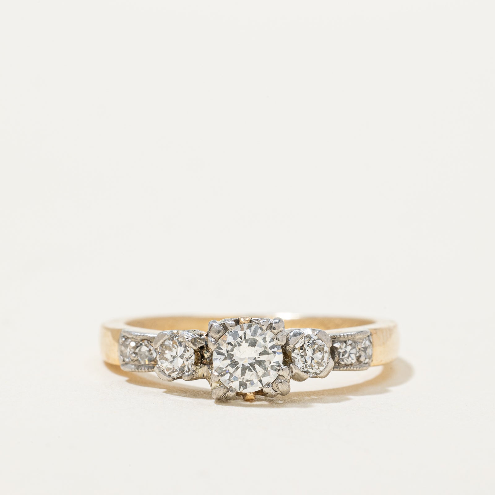 Vintage Diamond Ring | 0.36ctw | SZ 4 |