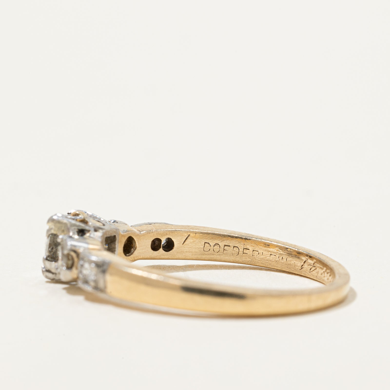 Vintage Diamond Ring | 0.36ctw | SZ 4 |