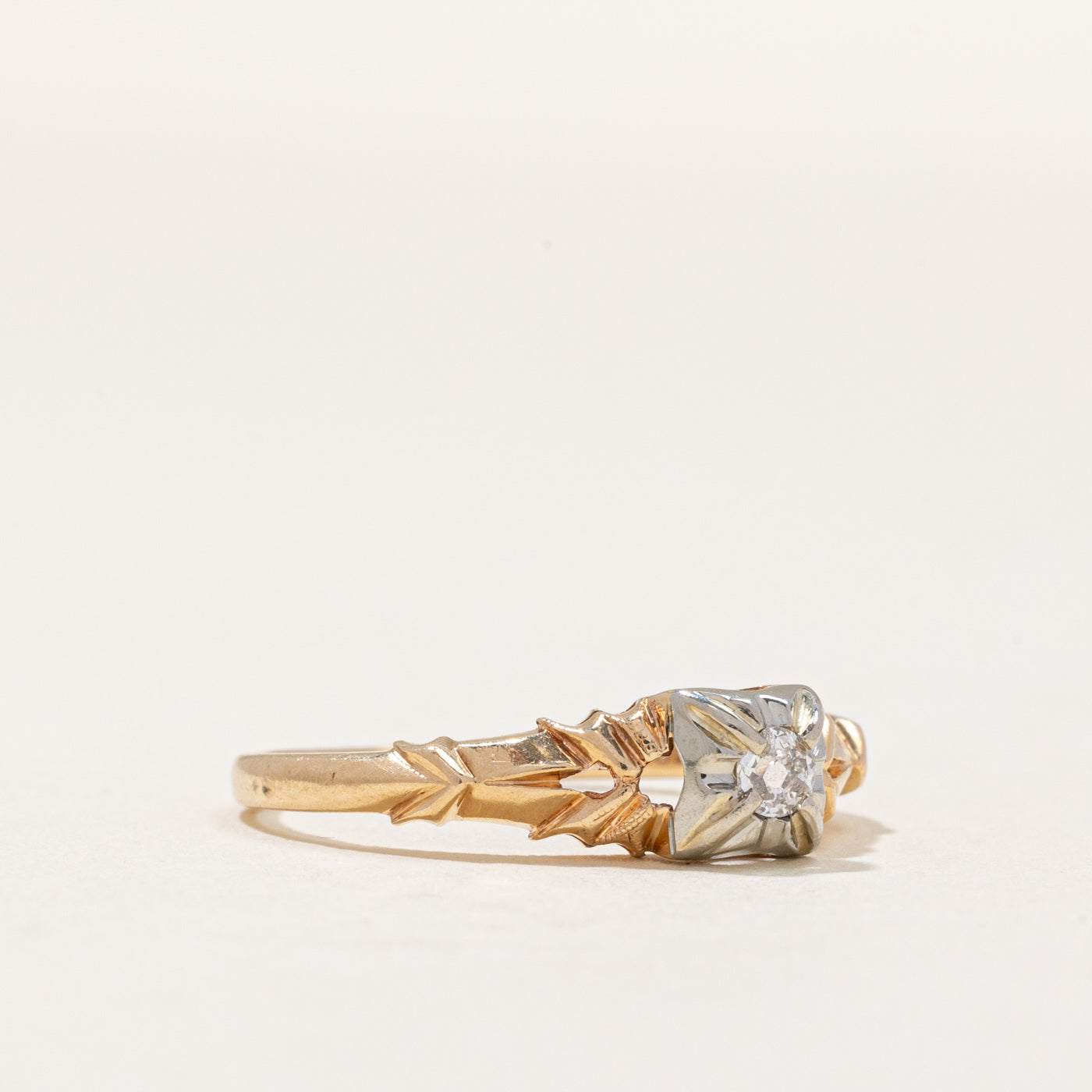 Bague Illusion Ste Diamant | 0,07 ct | Taille 6 | 