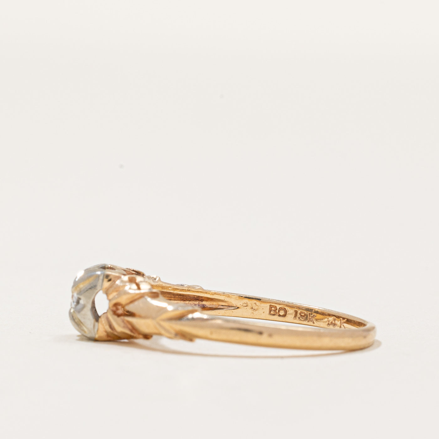 Bague Illusion Ste Diamant | 0,07 ct | Taille 6 | 