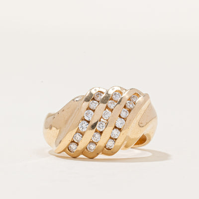 Diamond Waterfall Ring | 0.30ctw | SZ 6 |