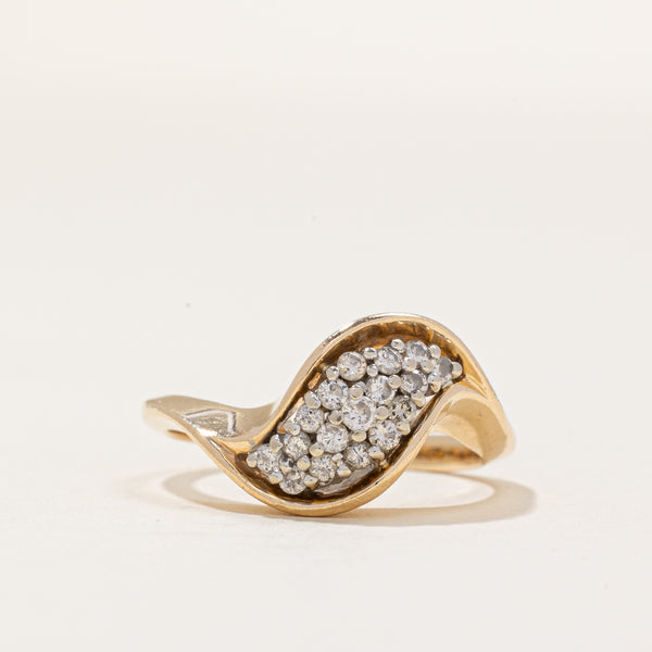 Diamond Waterfall Ring | 0.30ctw | SZ 7 |