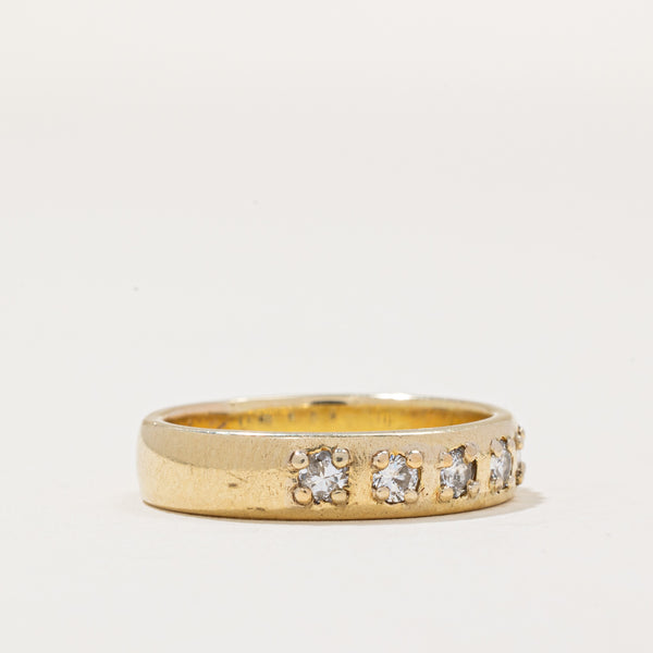 Flush Set Diamond Ring | 0.42ctw | SZ 6.75 |