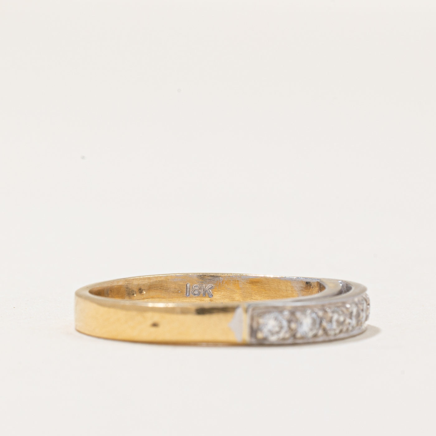 Bague sertie de diamants à fleur | 0,24 ct | Taille 5,25 | 