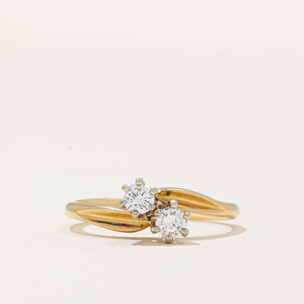 Diamond Bypass Ring | 0.30ctw | SZ 6.75 |