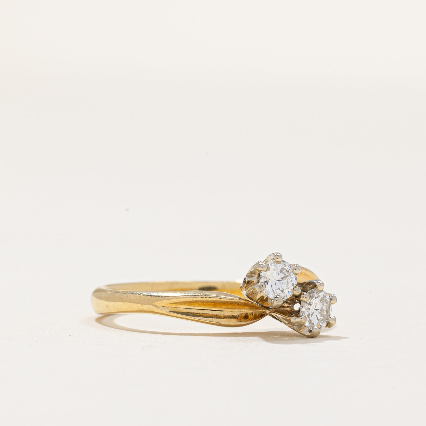 Diamond Bypass Ring | 0.30ctw | SZ 6.75 |