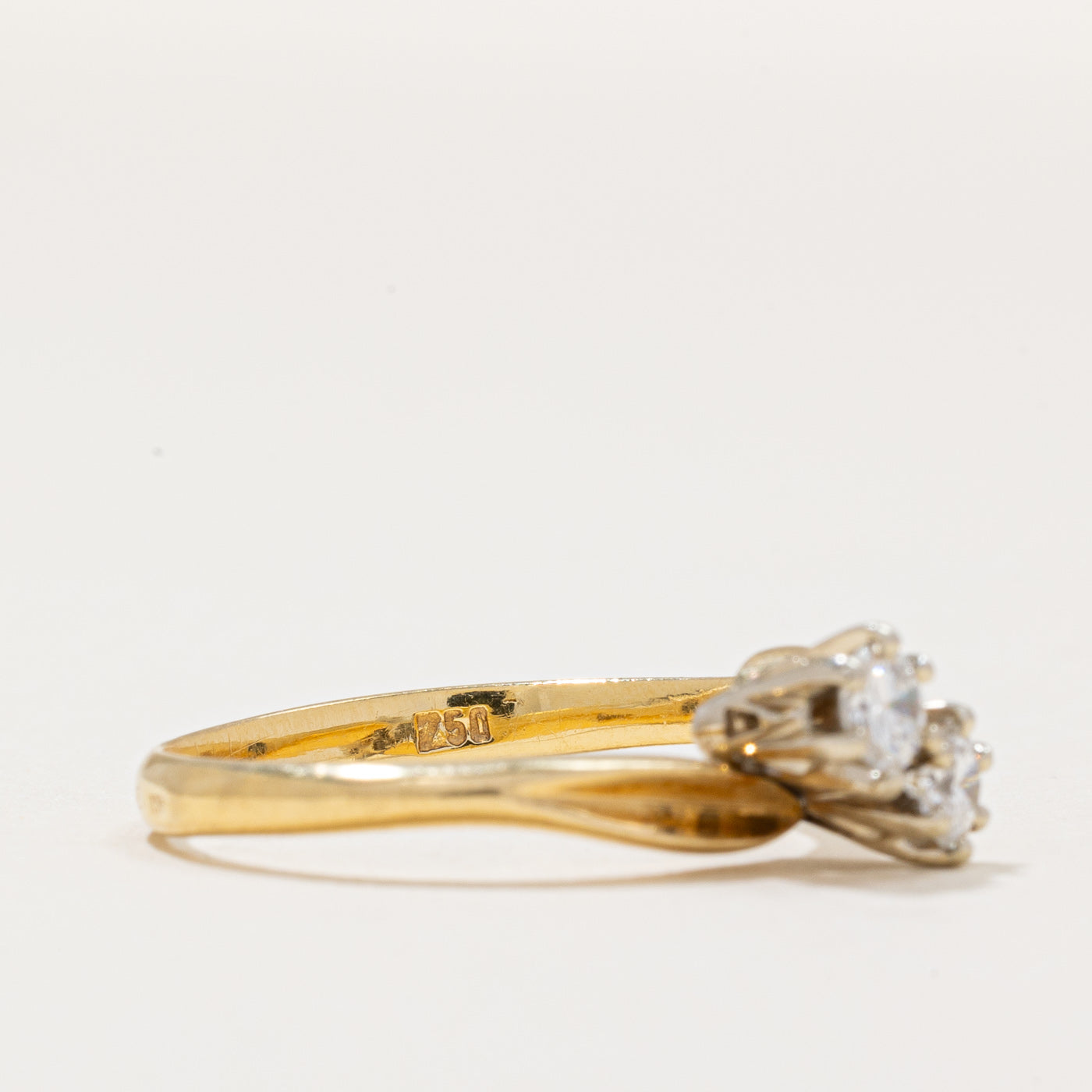 Diamond Bypass Ring | 0.30ctw | SZ 6.75 |