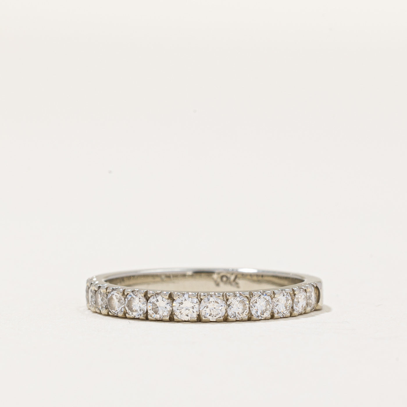 Diamond Half Eternity Ring | 0.49ctw | SZ 4.5 |