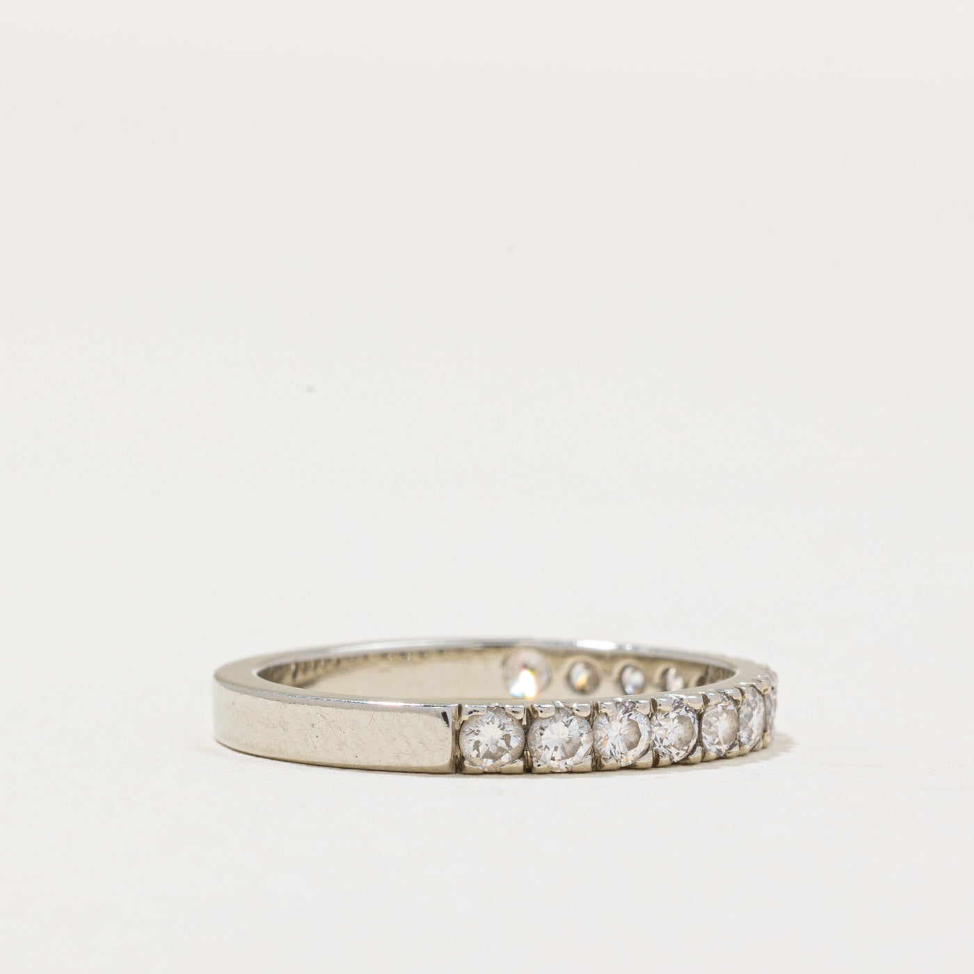 Diamond Half Eternity Ring | 0.49ctw | SZ 4.5 |