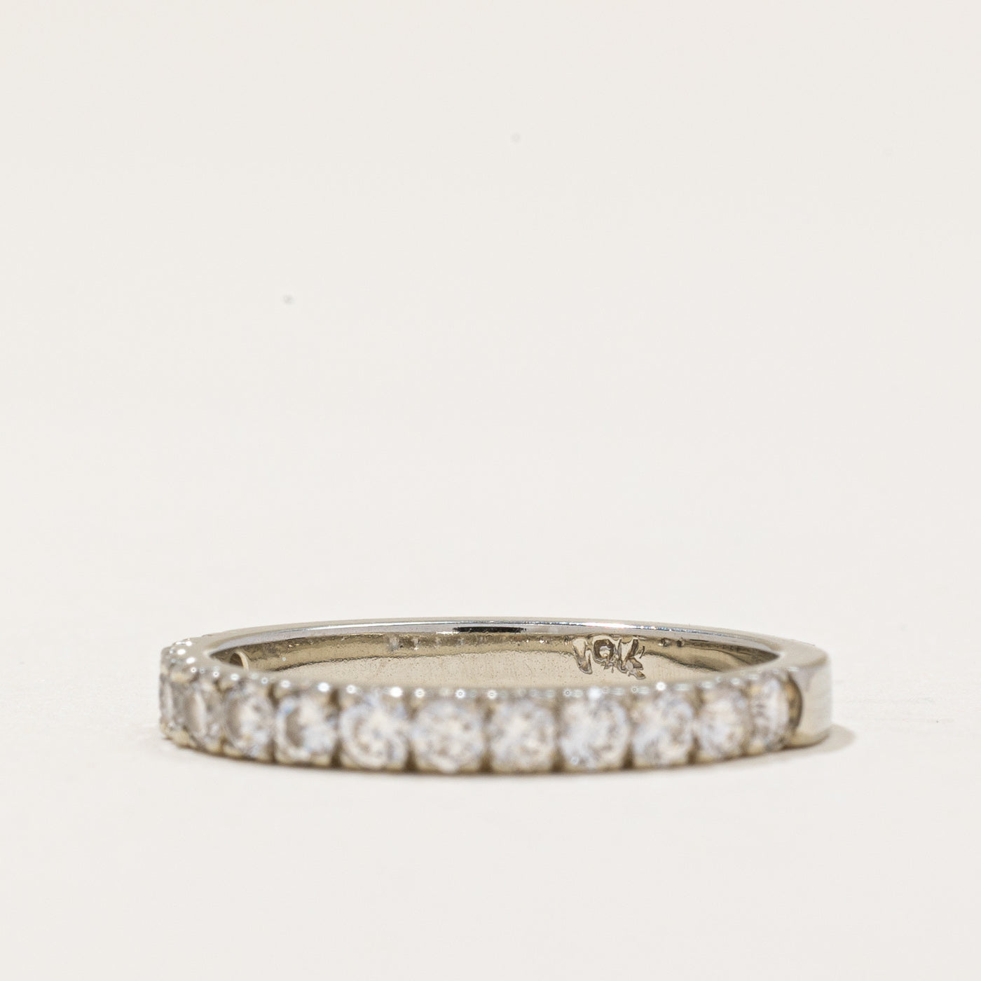 Diamond Half Eternity Ring | 0.49ctw | SZ 4.5 |