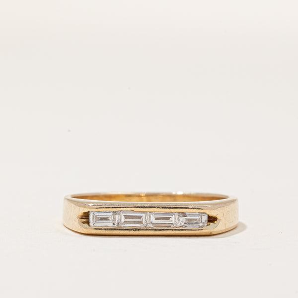 Tension Set Baguette Diamond Ring | 0.24ctw | SZ 7 |