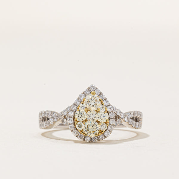 Fancy Yellow Diamond Pear Ring | 0.85ctw | SZ 7 |