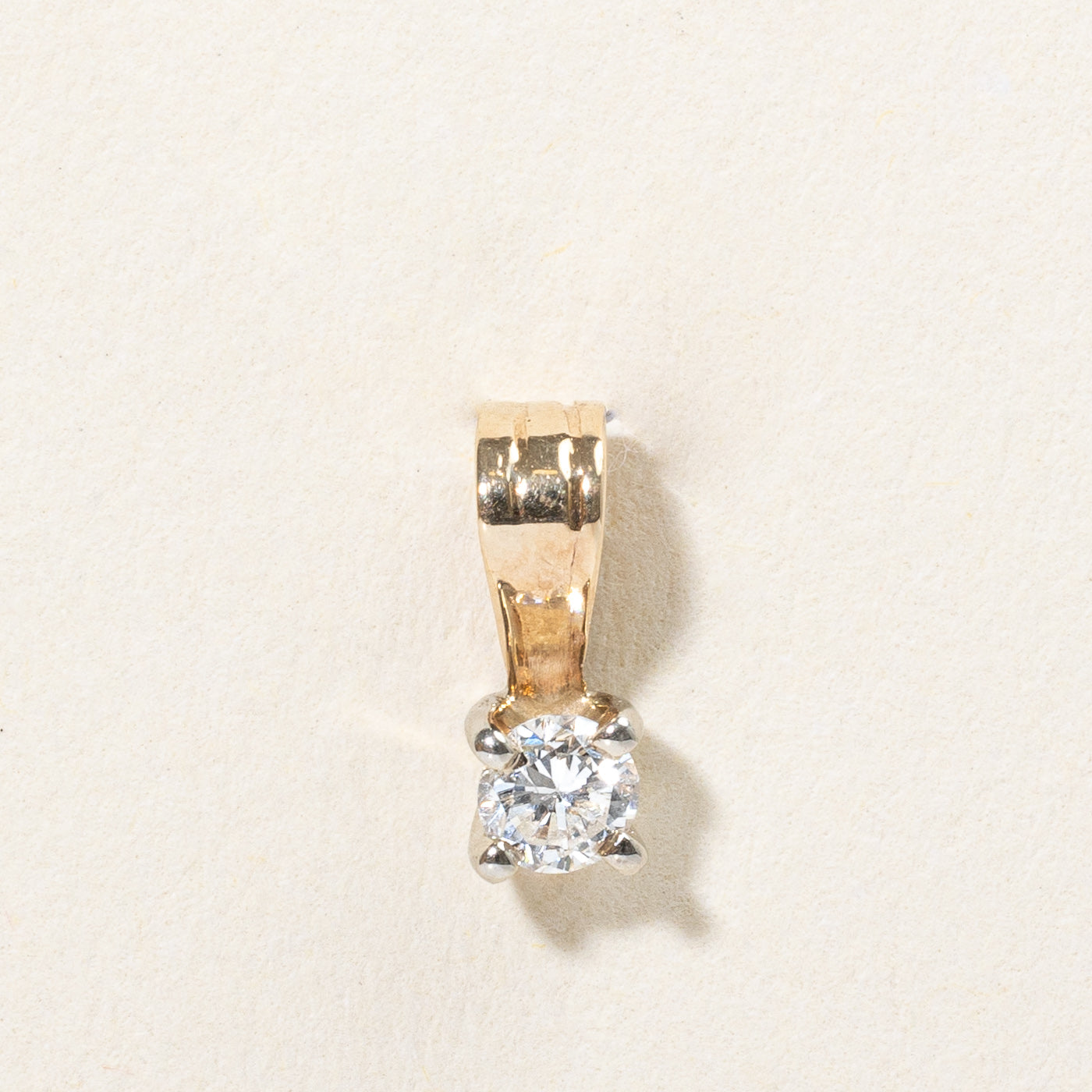 Solitaire Diamond Pendant | 0.18ct SI2 J |