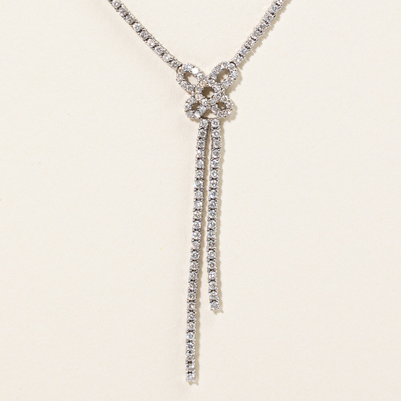 Diamond Butterfly Pendant Necklace | 2.22ctw | 16" |