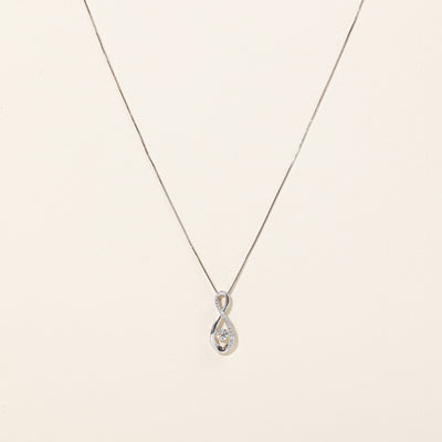 Floating Diamond Pendant & Necklace | 0.28ctw | 18