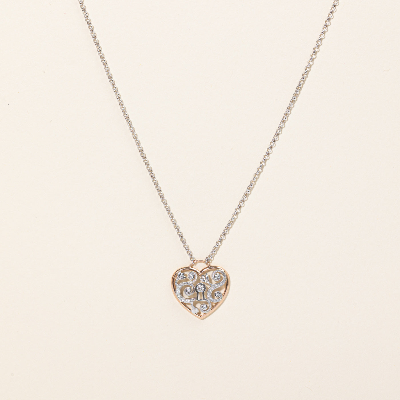 Diamond Heart Pendant & Necklace | 0.19ctw | 20" |