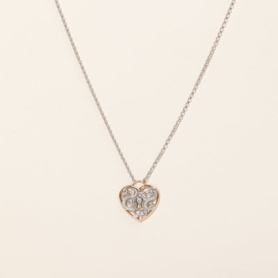 Diamond Heart Pendant & Necklace | 0.19ctw | 20