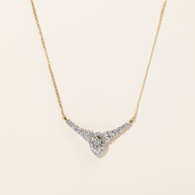 Diamond Scoop Necklace | 2.10ctw | 17