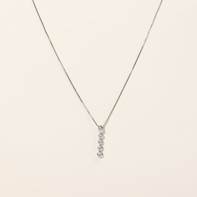 Diamond Drop Pendant & Necklace | 0.40ctw | 18