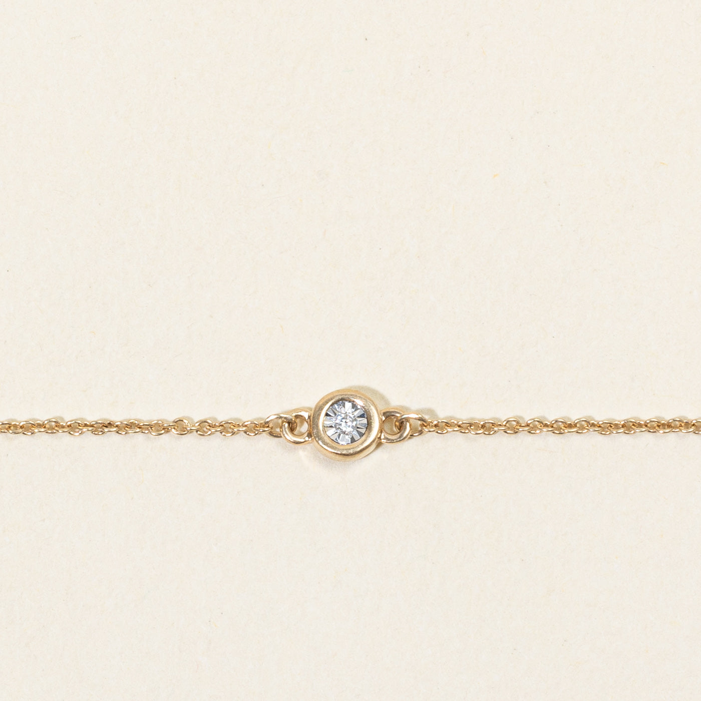 Bezel Set Diamond Bracelet | 0.03ctw | 7.5" |