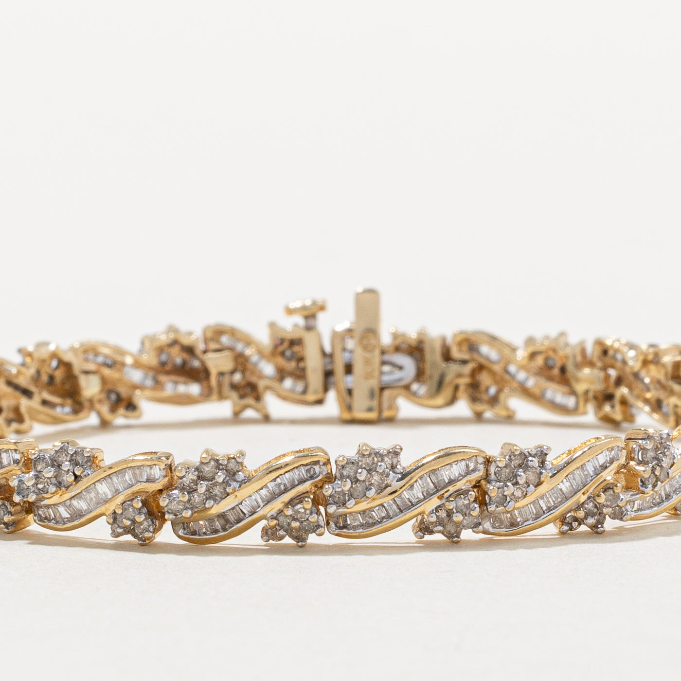 Diamond Cluster Bracelet | 2.50ctw | 6.5" |