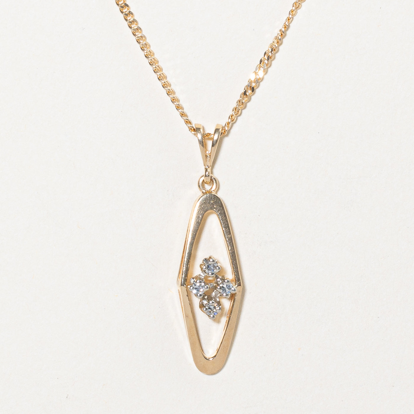 Diamond Pendant Necklace | 0.10ctw | 16" |
