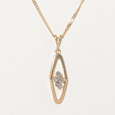 Diamond Pendant Necklace | 0.10ctw | 16