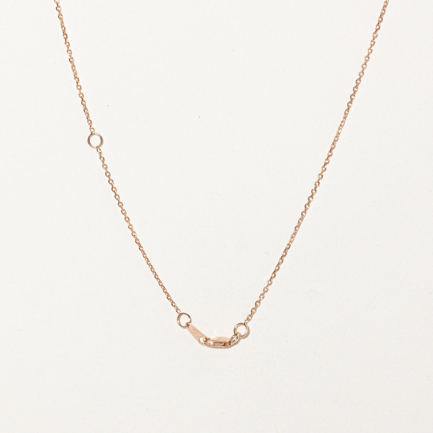 Collier pendentif goutte en diamant | 0,17 ct | 45,7 cm | 