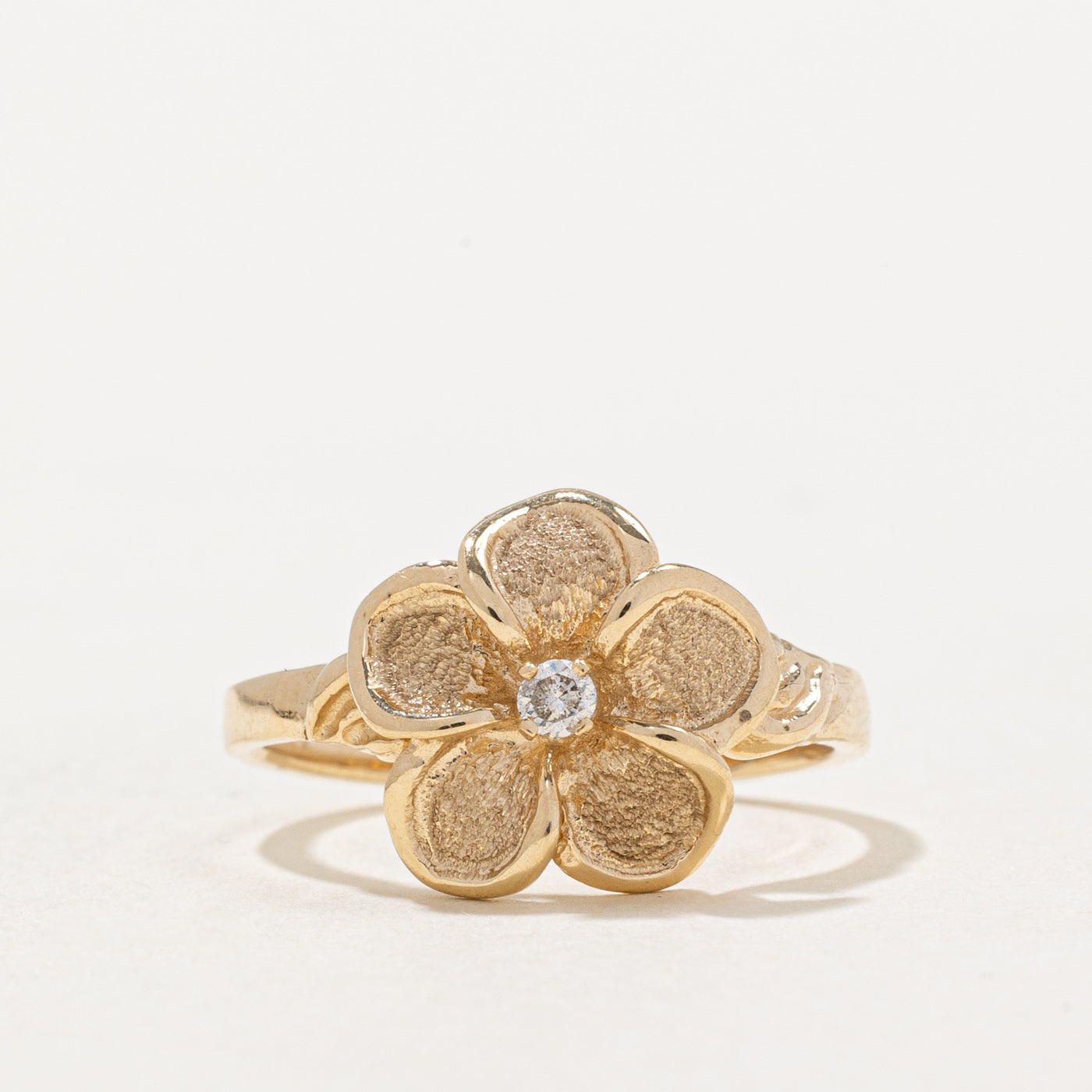 Diamond Flower Ring | 0.04ct | SZ 5.25 |