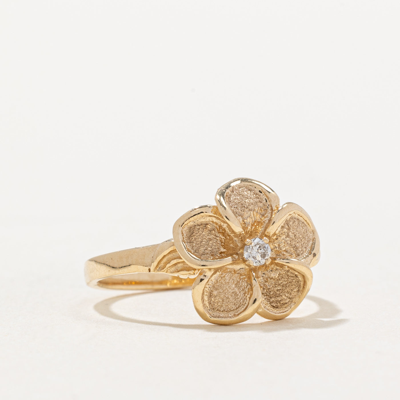 Diamond Flower Ring | 0.04ct | SZ 5.25 |