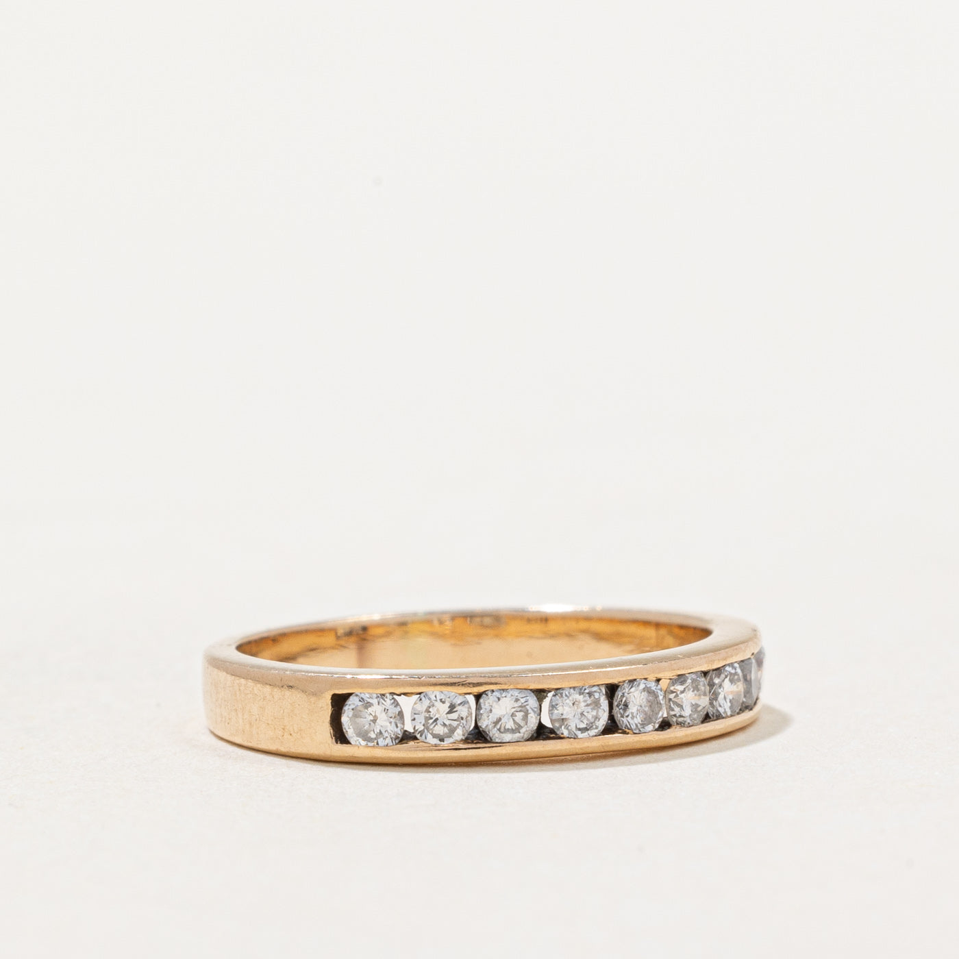 Alliance sertie de diamants semi-éternité | 0,30 ct | Taille 4 | 