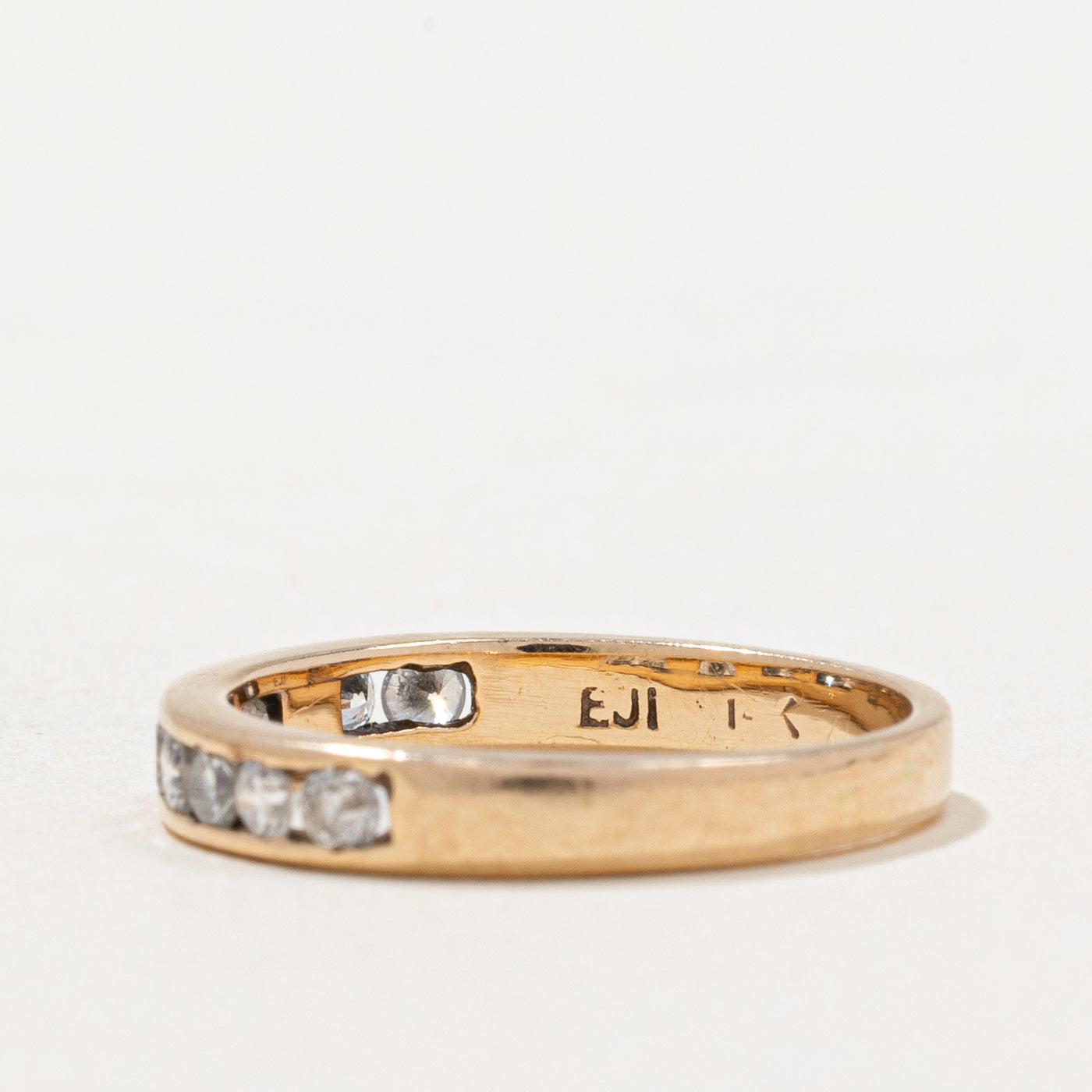 Alliance sertie de diamants semi-éternité | 0,30 ct | Taille 4 | 