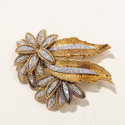 Diamond Ornate Brooch | 1.50ctw |